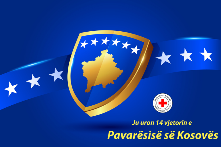 Kryqi i Kuq i Kosovës ju uron të gjithë qytetarëve 14 vjetorin e Pavarësisë së Kosovës