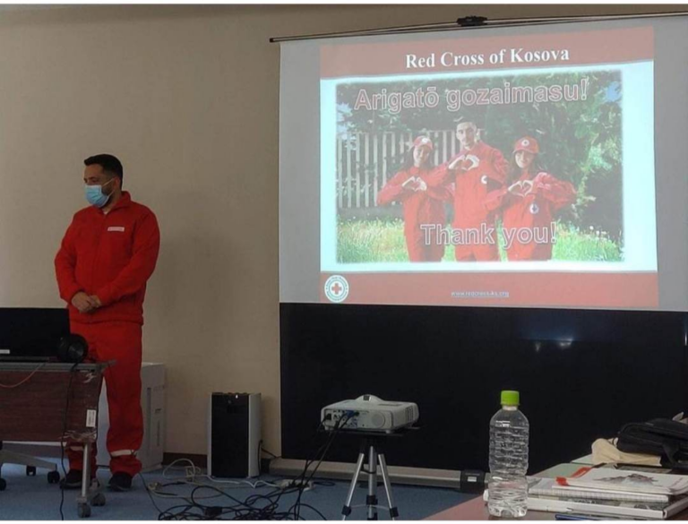 Prezentimi i Kryqit të Kuq të Kosovës në Qendrën Ndërkombëtare JICA KYSUSHU të Japonisë